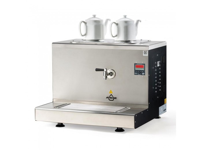 Ateşe Cappadocia Dijital 2 Demlikli Çay Kazanı, 30 L, Elektrikli, Inox Ateşe Cappadocia Dijital 2 Demlikli Çay Kazanı, 30 L, Elektrikli, Inox