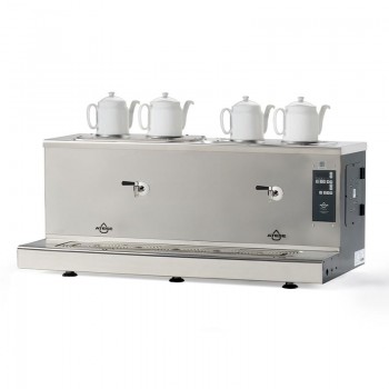 Ateşe Cappadocia Smart Plus 4 Demlikli Çay Kazanı, 30+30 L, Elektrikli, Inox