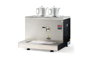 Ateşe Cappadocia Dijital 2 Demlikli Çay Kazanı, 30 L, Elektrikli, Inox