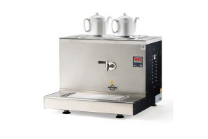Ateşe Cappadocia Dijital 2 Demlikli Çay Kazanı, 30 L, Gaz+Elektrikli, Statik Boyalı