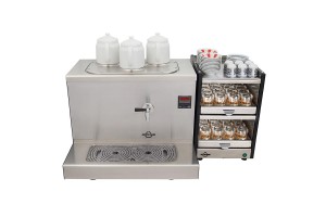 Ateşe Cappadocia Dijital 3 Demlikli Çay Kazanı, 30 L, Elektrikli, Inox
