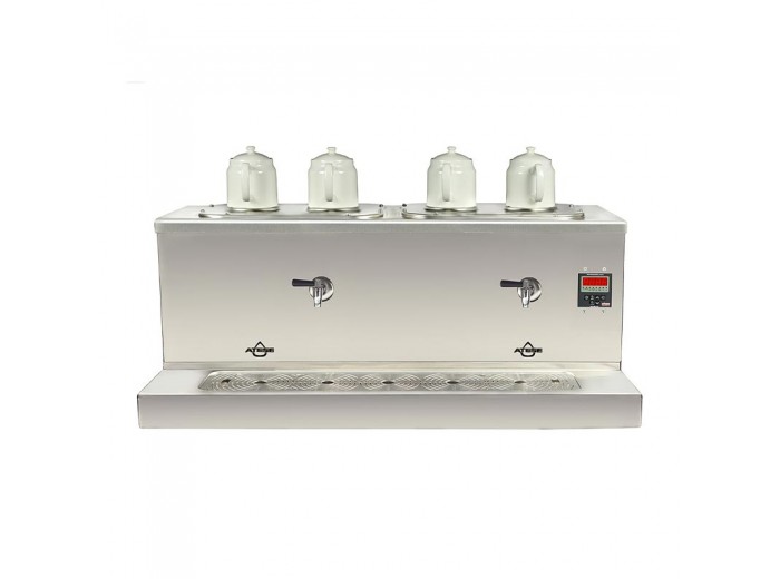 Ateşe Cappadocia Dijital 4 Demlikli Çay Kazanı, 30+30 L, Elektrikli, Inox Ateşe Cappadocia Dijital 4 Demlikli Çay Kazanı, 30+30 L, Elektrikli, Inox