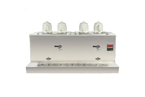 Ateşe Cappadocia Dijital 4 Demlikli Çay Kazanı, 30+30 L, Gaz+Elektrikli, Inox