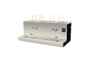 Ateşe Cappadocia Dijital 4 Demlikli Çay Kazanı, 30+30 L, Gaz+Elektrikli, Statik Boyalı