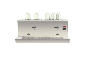 Ateşe Cappadocia Dijital 5 Demlikli Çay Kazanı, 30+30 L, Gaz+Elektrikli, Inox