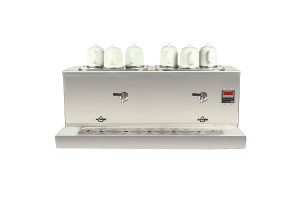 Ateşe Cappadocia Dijital 6 Demlikli Çay Kazanı, 30+30 L, Elektrikli, Inox