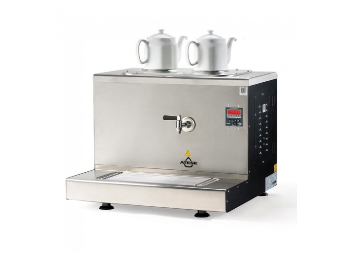Ateşe Cappadocia Smart 2 Demlikli Çay Kazanı, 30 L, Gaz+Elektrikli, Inox Ateşe Cappadocia Smart 2 Demlikli Çay Kazanı, 30 L, Gaz+Elektrikli, Inox