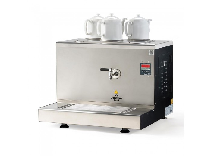 Ateşe Cappadocia Smart 3 Demlikli Çay Kazanı, 30 L, Elektrikli, Inox Ateşe Cappadocia Smart 3 Demlikli Çay Kazanı, 30 L, Elektrikli, Inox