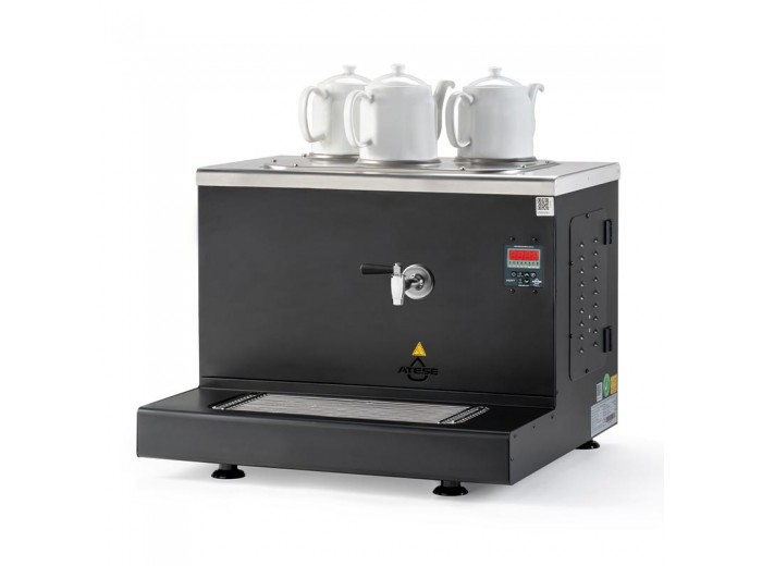 Ateşe Cappadocia Smart 3 Demlikli Çay Kazanı, 30 L, Gaz+Elektrikli, Statik Boyalı Ateşe Cappadocia Smart 3 Demlikli Çay Kazanı, 30 L, Gaz+Elektrikli, Statik Boyalı