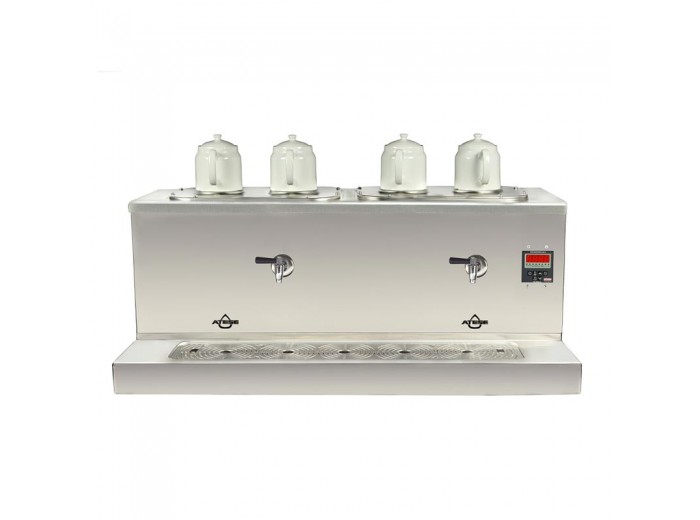 Ateşe Cappadocia Smart 4 Demlikli Çay Kazanı, 30+30 L, Elektrikli, Inox Ateşe Cappadocia Smart 4 Demlikli Çay Kazanı, 30+30 L, Elektrikli, Inox