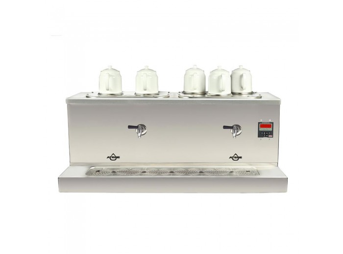Ateşe Cappadocia Smart 5 Demlikli Çay Kazanı, 30+30 L, Gaz+Elektrikli, Inox Ateşe Cappadocia Smart 5 Demlikli Çay Kazanı, 30+30 L, Gaz+Elektrikli, Inox