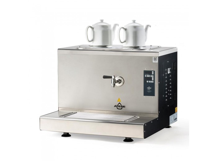 Ateşe Cappadocia Smart Plus 2 Demlikli Çay Kazanı, 30 L, Elektrikli, Inox Ateşe Cappadocia Smart Plus 2 Demlikli Çay Kazanı, 30 L, Elektrikli, Inox