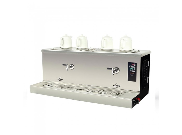 Ateşe Cappadocia Smart Plus 4 Demlikli Çay Kazanı, 30+30 L, Elektrikli, Statik Boya Ateşe Cappadocia Smart Plus 4 Demlikli Çay Kazanı, 30+30 L, Elektrikli, Statik Boya