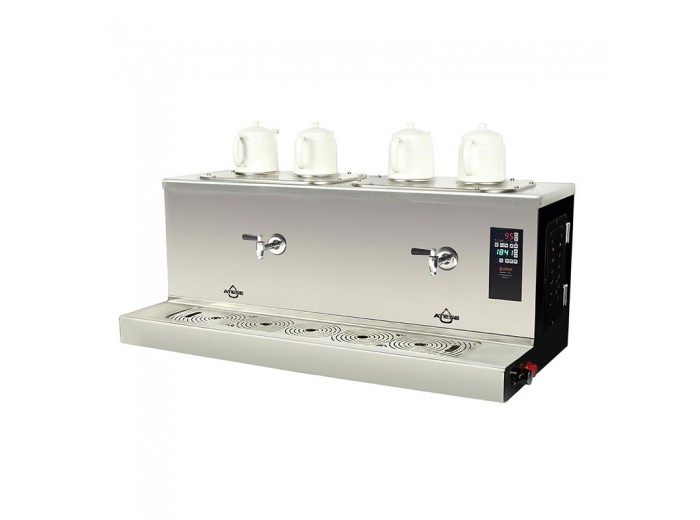 Ateşe Cappadocia Smart Plus 4 Demlikli Çay Kazanı, 30+30 L, Gaz+Elektrikli, Statik Boyalı Ateşe Cappadocia Smart Plus 4 Demlikli Çay Kazanı, 30+30 L, Gaz+Elektrikli, Statik Boyalı