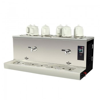 Ateşe Cappadocia Smart Plus 6 Demlikli Çay Kazanı, 30+30 L, Gaz+Elektrikli, Statik Boyalı