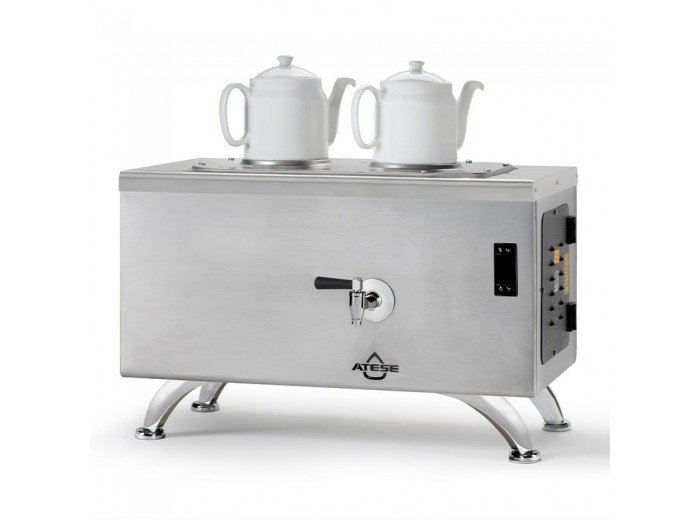 Ateşe Efes Dijital 2 Demlikli Çay Kazanı, Elektrikli, Inox Ateşe Efes Dijital 2 Demlikli Çay Kazanı, Elektrikli, Inox