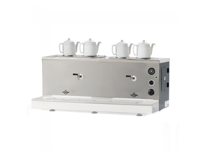 Ateşe Sümela Analog 4 Demlikli Çay Kazanı, Gaz+Elektrikli, Statik Boyalı Ateşe Sümela Analog 4 Demlikli Çay Kazanı, Gaz+Elektrikli, Statik Boyalı