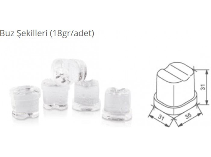Frozy FR40 LSI Buz Makinesi, 40 kg/gün Frozy FR40 LSI Buz Makinesi, 40 kg/gün