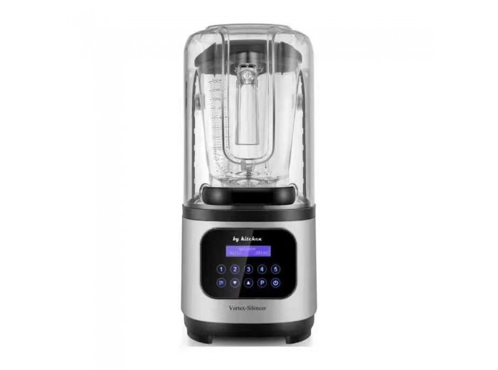 By Kitchen Vortex Silencer Gürültü Önleyici Kapaklı Dijital Bar Blender, 2 L, 1800 W, Gri By Kitchen Vortex Silencer Gürültü Önleyici Kapaklı Dijital Bar Blender, 2 L, 1800 W, Gri