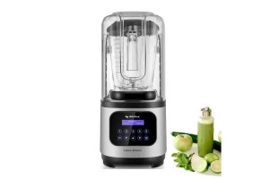 By Kitchen Vortex Silencer Gürültü Önleyici Kapaklı Dijital Bar Blender, 2 L, 1800 W, Gri