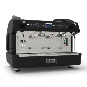 Fiamma Compass 2 Double Boiler Tall Cup Espresso Kahve Makinesi, 2 Gruplu, Siyah