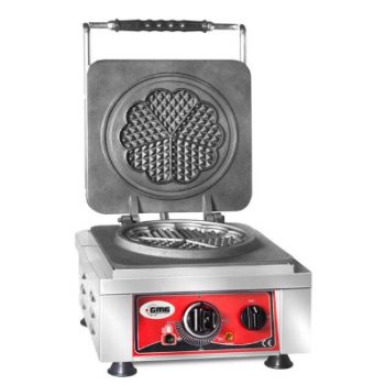 GMG KGW 01 L Çiçek Model Waffle Makinesi, Ø 21 x 1,5 cm