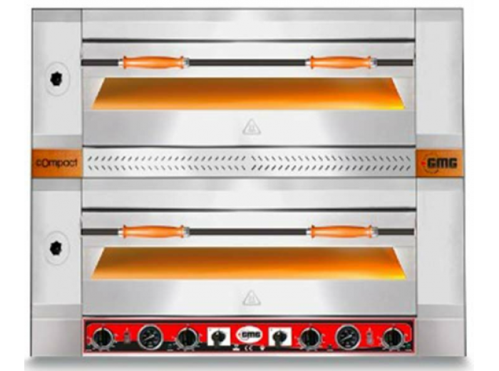 GMG COMPACT Serisi Pizza Fırını, Ø 30 cm 4+4 Adet Tepsi Kapasiteli