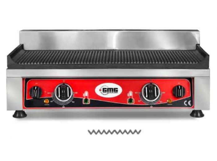 GMG GP 5530 E Pleyt Oluklu Döküm Izgara, 52 x 24 cm