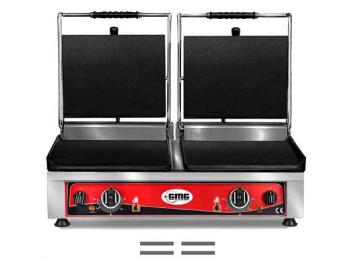 GMG KG 2735 DGG Tost Makinesi Çift Kapaklı Alt Üst Düz, 2 x 36 x 27 cm