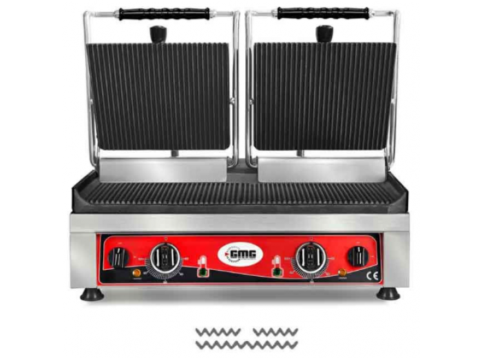 GMG KG 5530 DE Oluklu Tost Makinesi, 52x24 cm