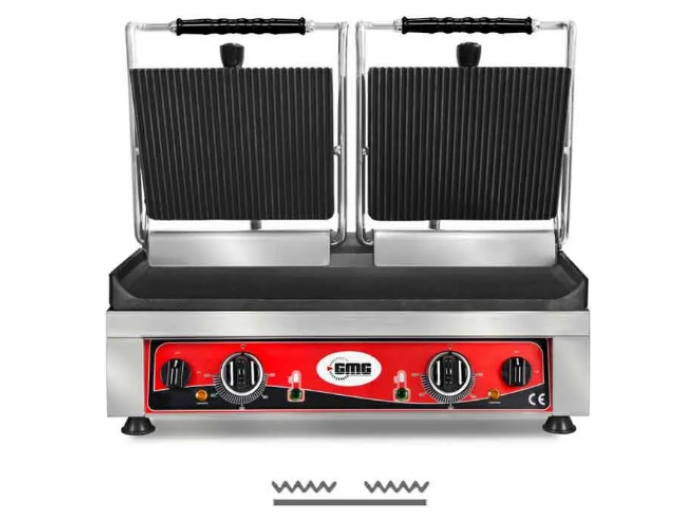 GMG KG 5530 DG Yarı Düz Tost Makinesi, 52x24 cm