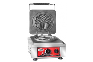 GMG KGW 01 L Çiçek Model Waffle Makinesi, Ø 21 x 1,5 cm