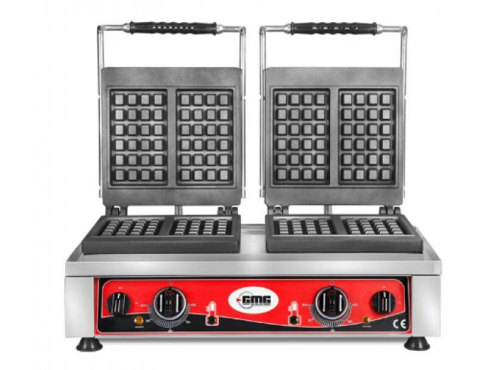 GMG KGW 5530 WE Çift Kapaklı Waffle Makinesi, Çift Kareli 2 x 10 x 17 x 1,5 cm