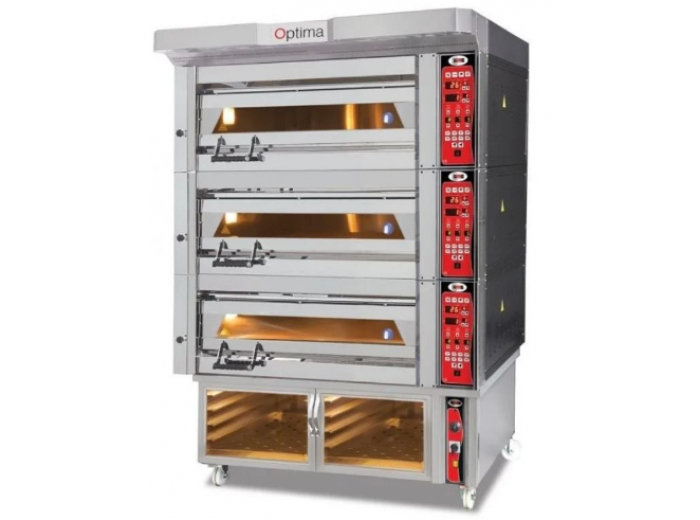 GMG PB3M-84 Taş Tabanlı Pasta & Börek Fırını Mayalandırma Kabinli