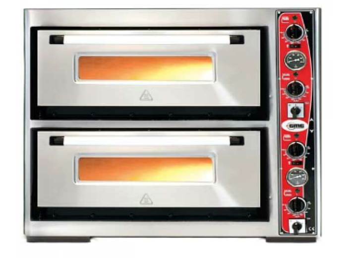 GMG PF 70105 DE-T(Termometreli) Ø 34cm 6+6 Adet Tepsi Kapasiteli Pizza Fırını