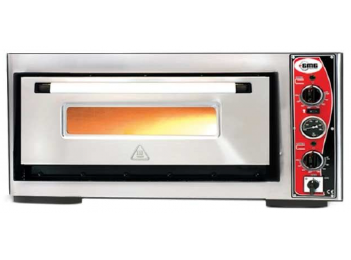 GMG PF 7070 E-T(Termometreli) Ø 34cm 4 Adet Tepsi Kapasiteli Pizza Fırını