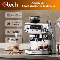 Gtech ST-530ED PID Ev Tipi Öğütücülü Barista Espresso Kahve Makinesi, 1 Gruplu Gtech ST-530ED PID Ev Tipi Öğütücülü Barista Espresso Kahve Makinesi, 1 Gruplu