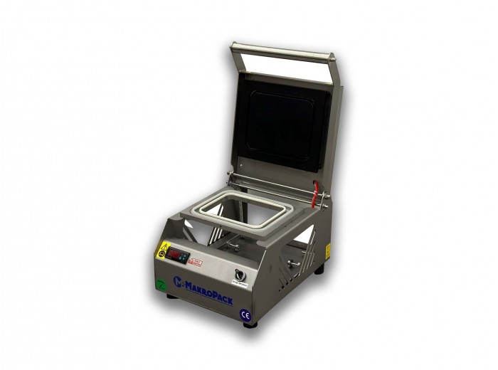 Makropack 1 Bölmeli Tabak Kapatma Makinesi Paslanmaz Makropack 1 Bölmeli Tabak Kapatma Makinesi Paslanmaz
