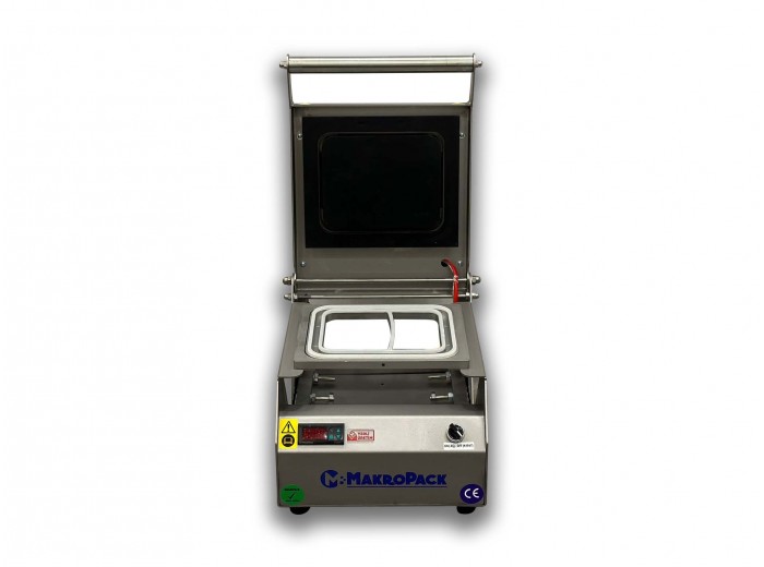 MakroPack 2 Bölmeli Tabak Kapatma Makinesi Paslanmaz MakroPack 2 Bölmeli Tabak Kapatma Makinesi Paslanmaz
