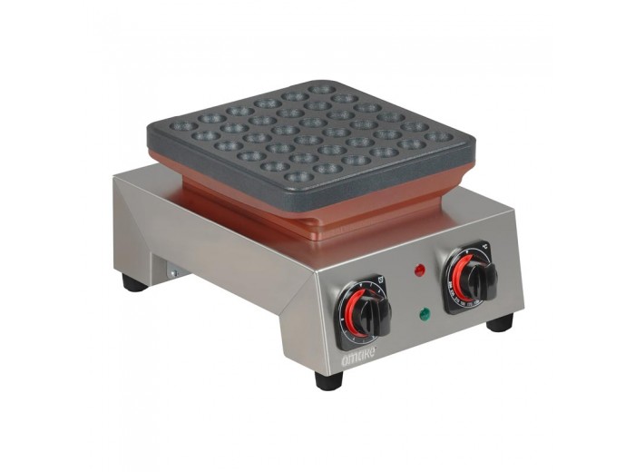 Omake Manuel Zamanlayıcılı Mini Top Poffertjes Tekli Makinesi, Elektrikli Omake Manuel Zamanlayıcılı Mini Top Poffertjes Tekli Makinesi, Elektrikli