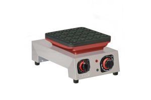 Omake  Manuel Zamanlayıcılı Top Poffertjes Tekli Waffle Makinesi, Elektrikli