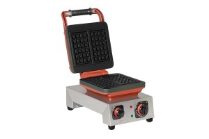 Omake  Kare Model Zamanlayıcılı Manuel Waffle Makinesi, Elektrikli