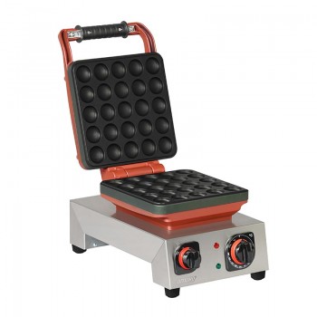 Omake  Zamanlayıcılı Mini Top Tekli Waffle Makinesi, Elektrikli