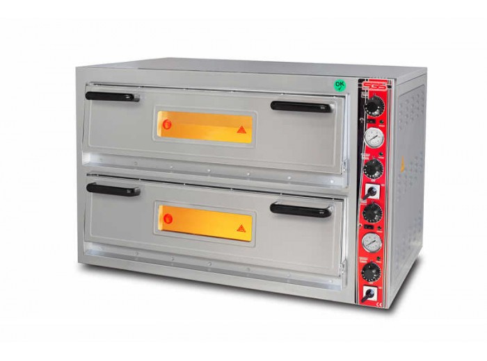SGS Çift Katlı Pizza Fırını, 9 + 9 Pizza Çap 30 cm, Elektrikli, PO 9292 DE SGS Çift Katlı Pizza Fırını, 9 + 9 Pizza Çap 30 cm, Elektrikli, PO 9292 DE