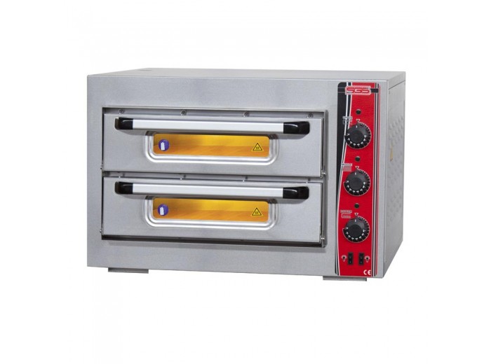 SGS PO 5050 DE Çift Katlı Pizza Fırını, 25 cm 4+4 Pizza Kapasiteli, Elektrikli SGS PO 5050 DE Çift Katlı Pizza Fırını, 25 cm 4+4 Pizza Kapasiteli, Elektrikli