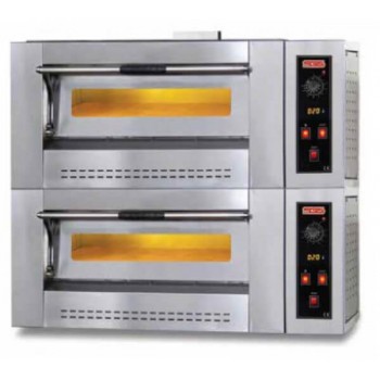 SGS PO Double 6G Gazlı Pizza Fırını, Çift Katlı, 6+6 Adet 30 cm Pizza Kapasiteli, 32000 W