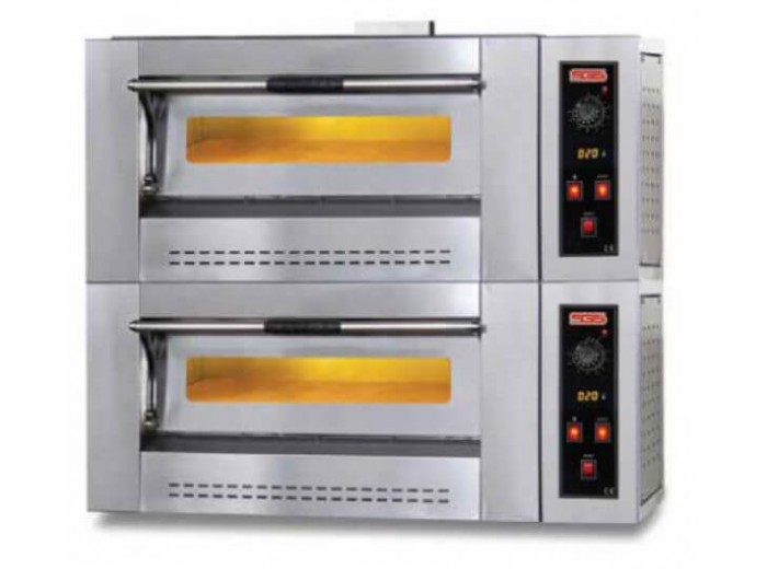 SGS PO Double 6G Gazlı Pizza Fırını, Çift Katlı, 6+6 Adet 30 cm Pizza Kapasiteli, 32000 W SGS PO Double 6G Gazlı Pizza Fırını, Çift Katlı, 6+6 Adet 30 cm Pizza Kapasiteli, 32000 W