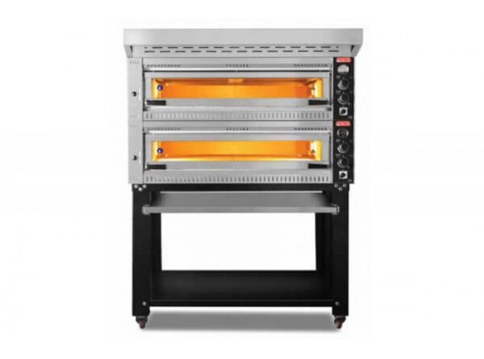 SGS PO-PROFI-10570-DE Profesyonel Pizza Fırını, 12 Adet Tava Kapasiteli, Çift Katlı, 19000 W SGS PO-PROFI-10570-DE Profesyonel Pizza Fırını, 12 Adet Tava Kapasiteli, Çift Katlı, 19000 W