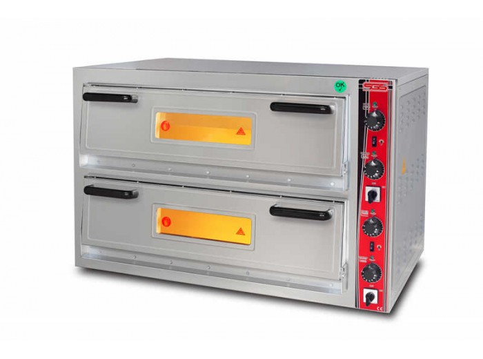 SGS Çift Katlı Pizza Fırını, 6 + 6 Pizza Çap 30 cm, Elektrikli, PO / 6292 DE SGS Çift Katlı Pizza Fırını, 6 + 6 Pizza Çap 30 cm, Elektrikli, PO / 6292 DE