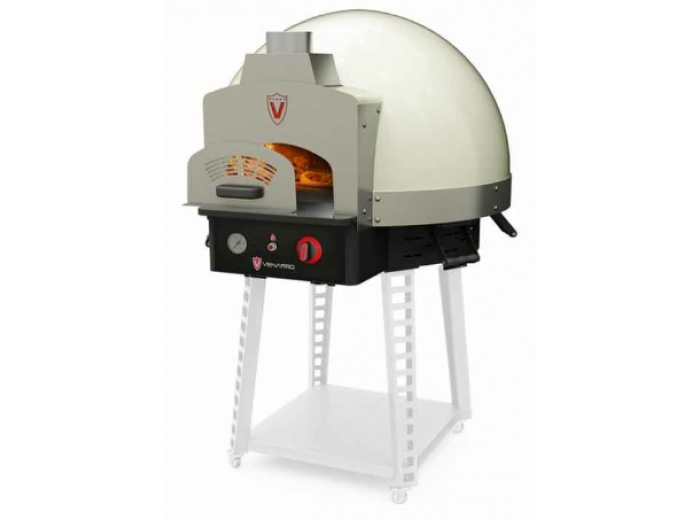 Venarro DYK-60-O Taş Tabanlı Odunlu Pizza Fırını, Beyaz, 60x60 cm